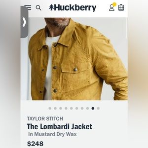 Taylor Stitch, Lombardi dry waxed cotton jacket men’s small